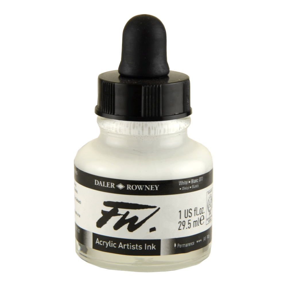 Fw Acrylic Artists Ink 1 Oz White