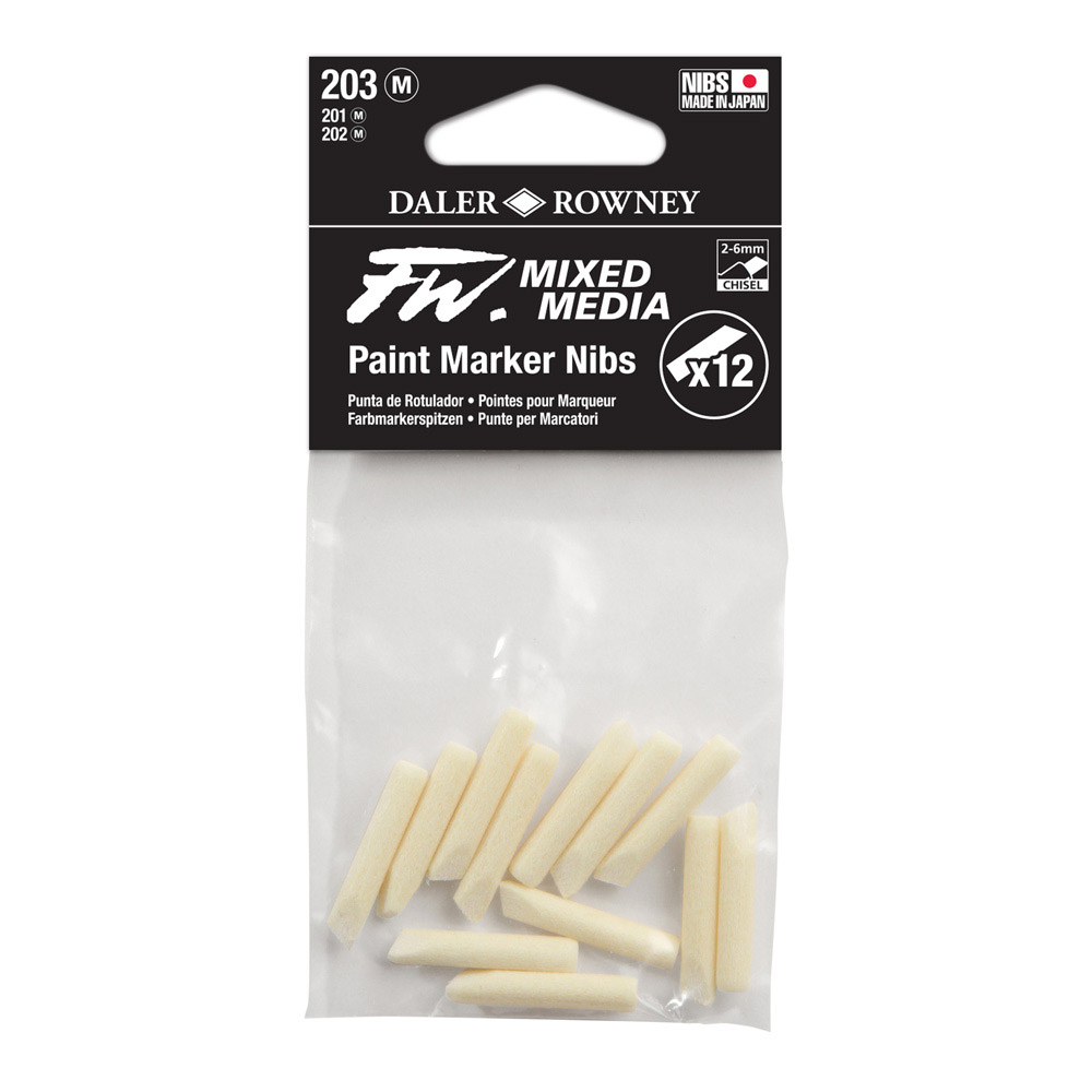 FW Paint Mkr Nibs 12/pk 2-6mm Chisel