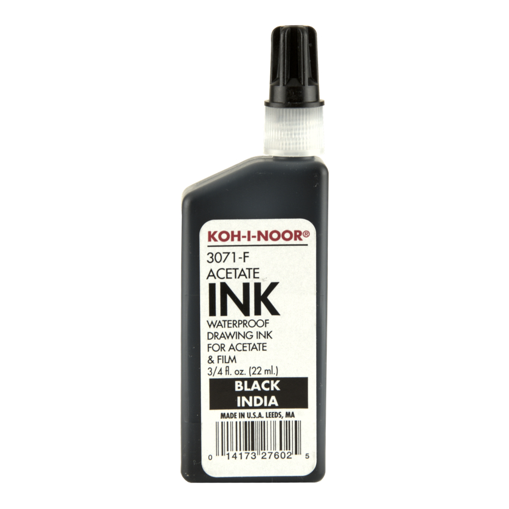 Kohinoor Acetate Ink 3071 Black 3/4 Oz