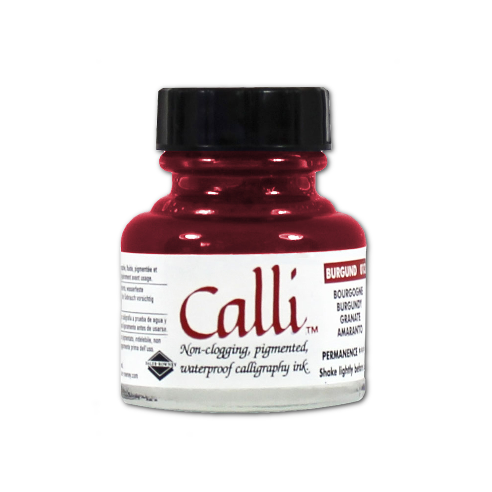 Calli Calligraphy Ink 1 Oz Burgundy