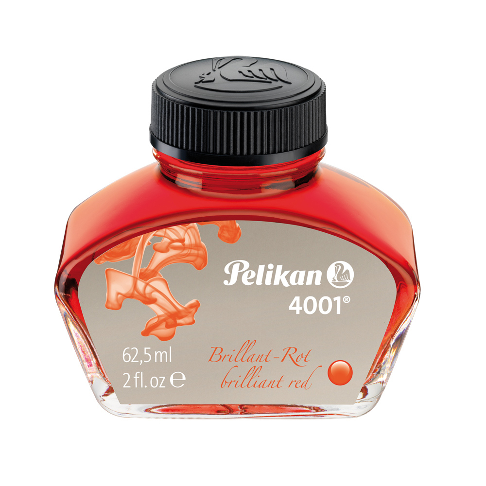Pelikan 4001 Ink Brilliant Red 62.5ml Bottle