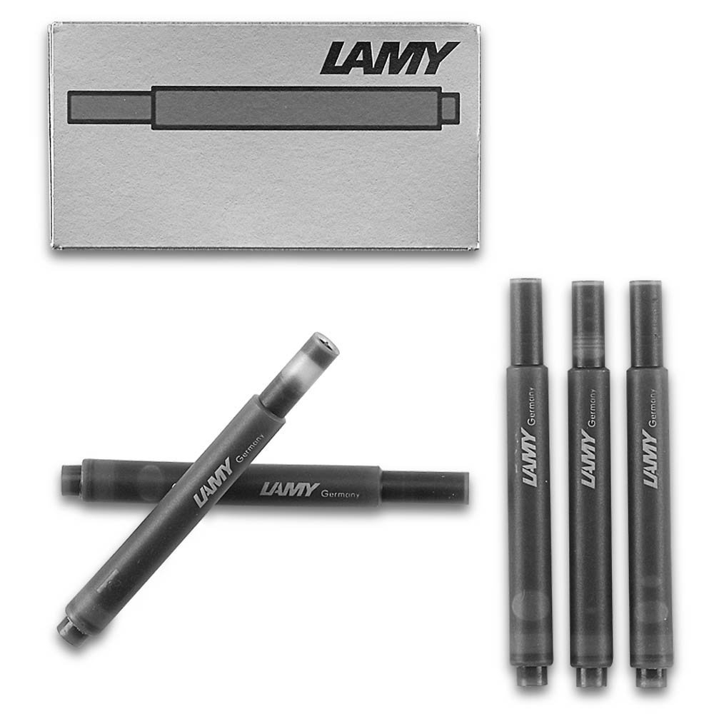 Lamy T-10 Black Ink Cartridges Pkg 5