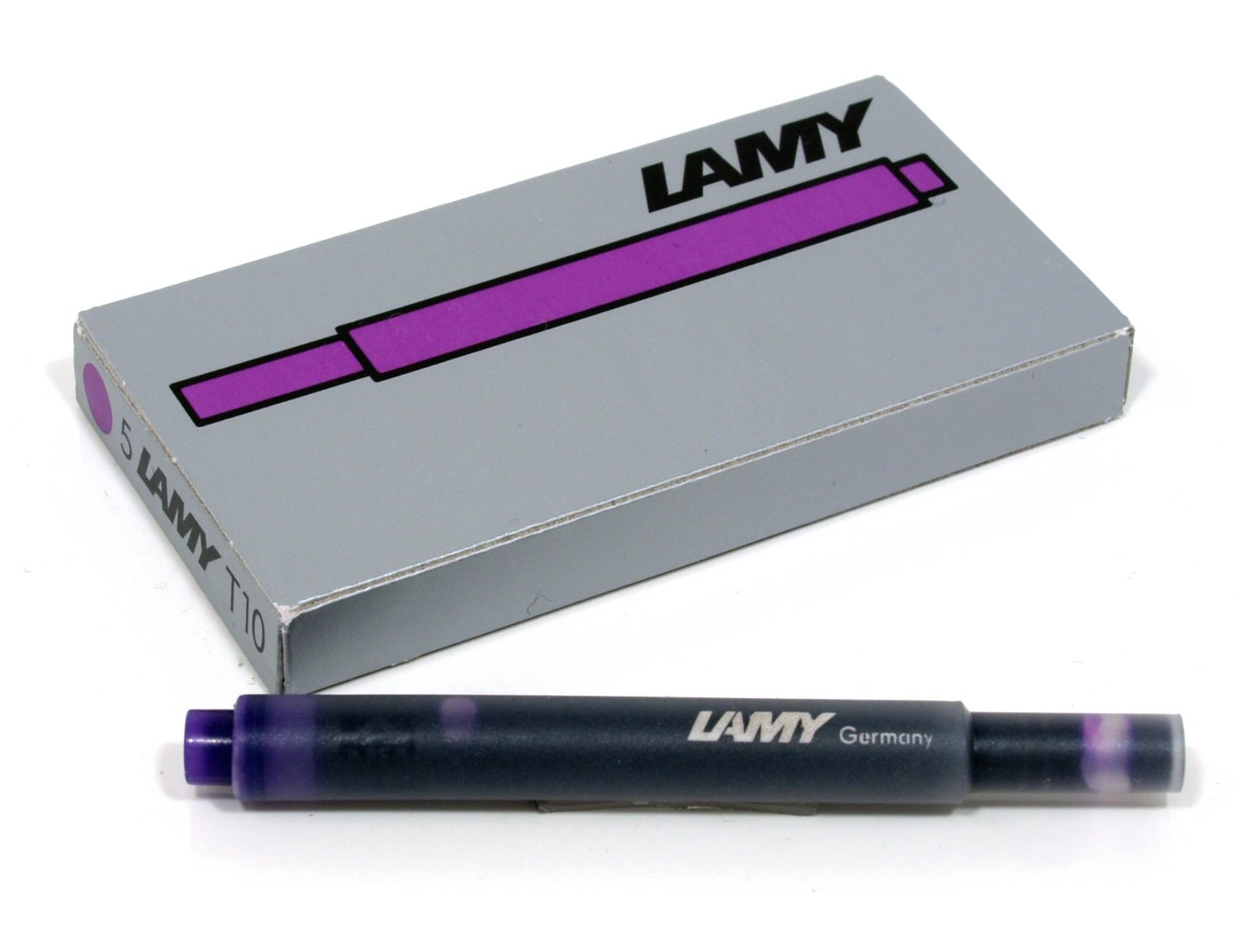 Lamy T-10 Violet Ink Cartridges Pkg 5