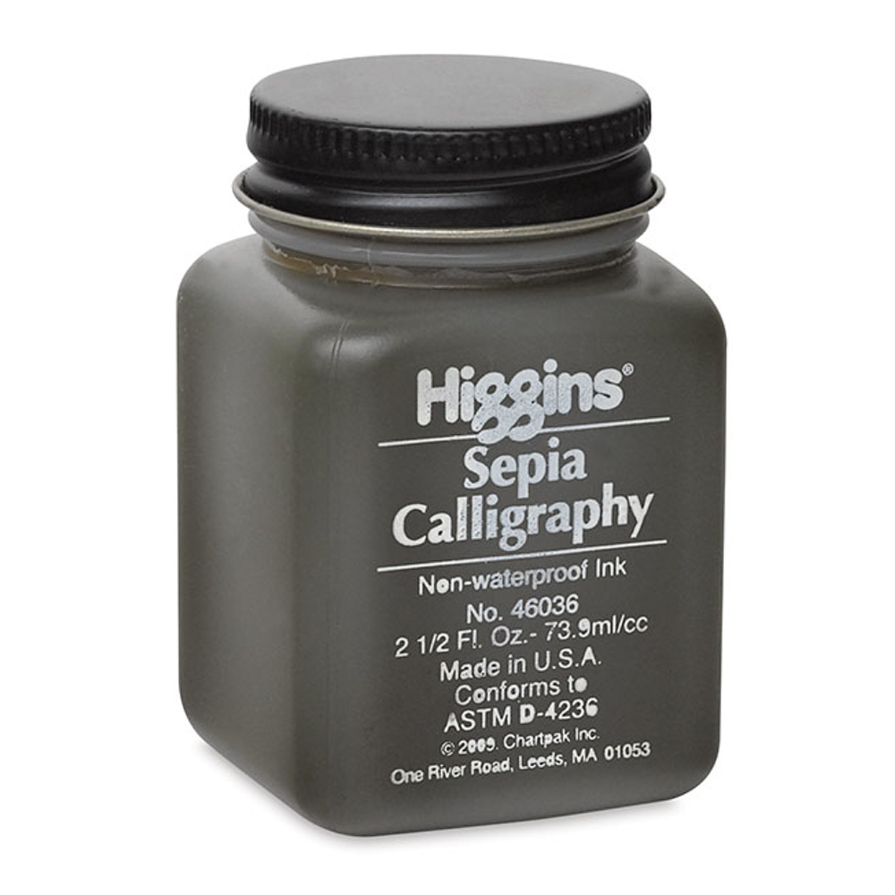 Higgins Sepia Calligraphy Ink 2.5 Oz