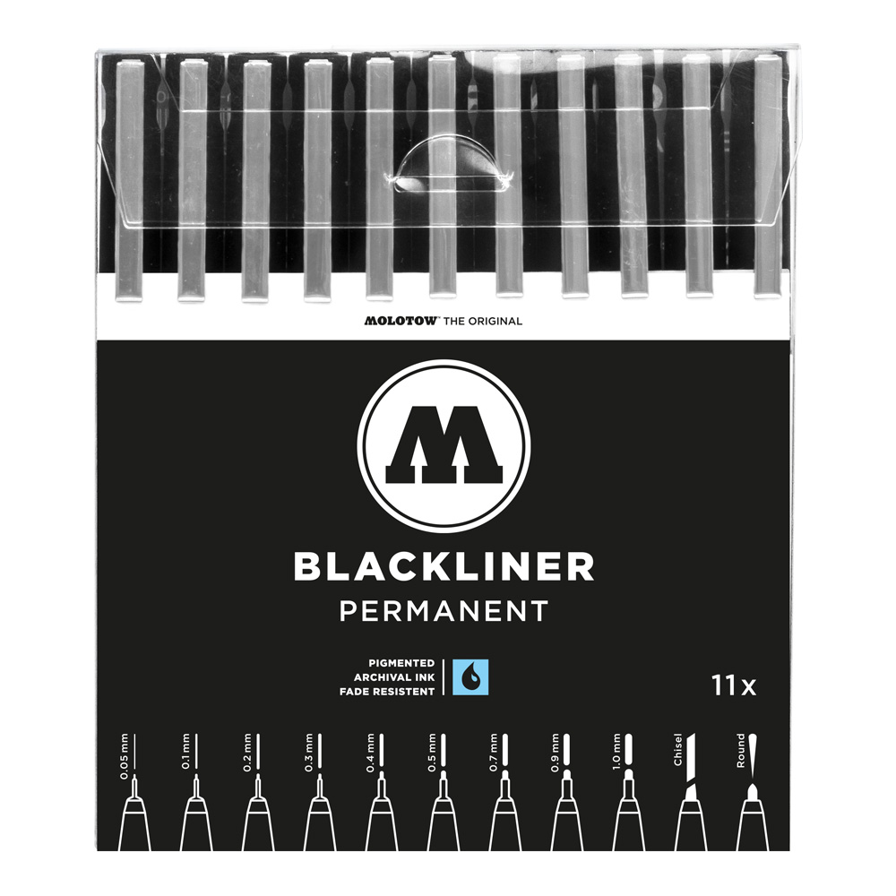 Molotow Blackliner Complete 11 Piece Set