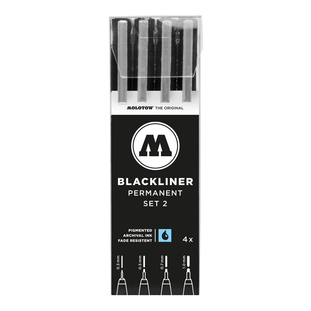 Molotow Blackliner 4 Piece Set 2