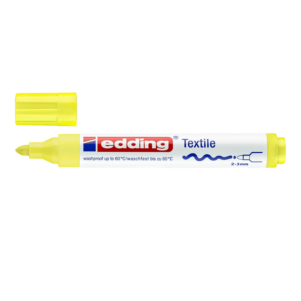 Edding 4500 Textile Marker Neon Yellow