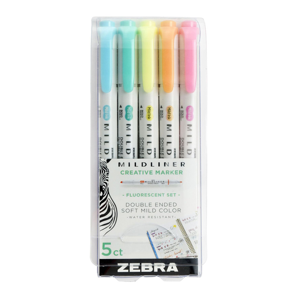 Mildliner Flourescent Set 5 Pack