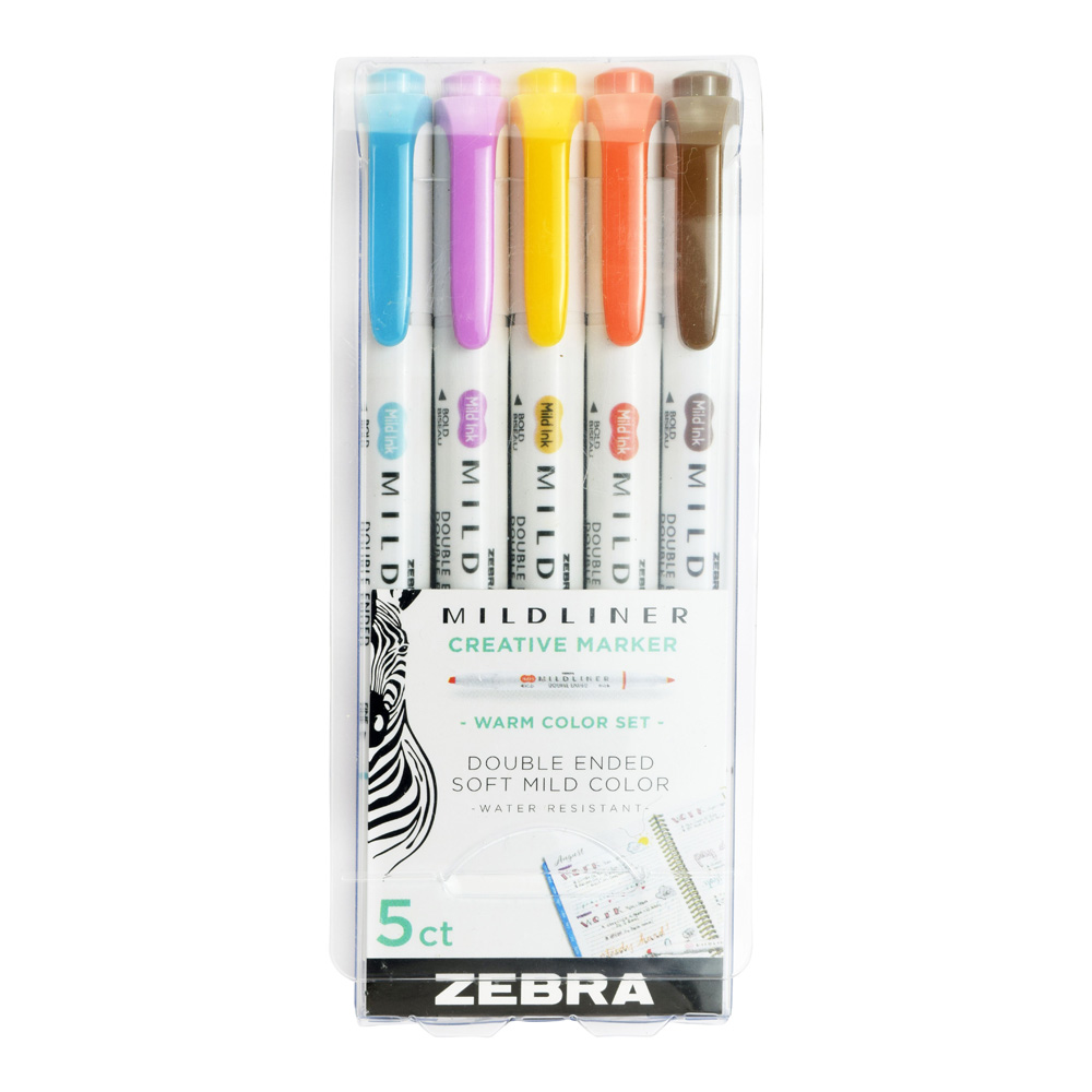 Mildliner Warm Color Set 5 Pack