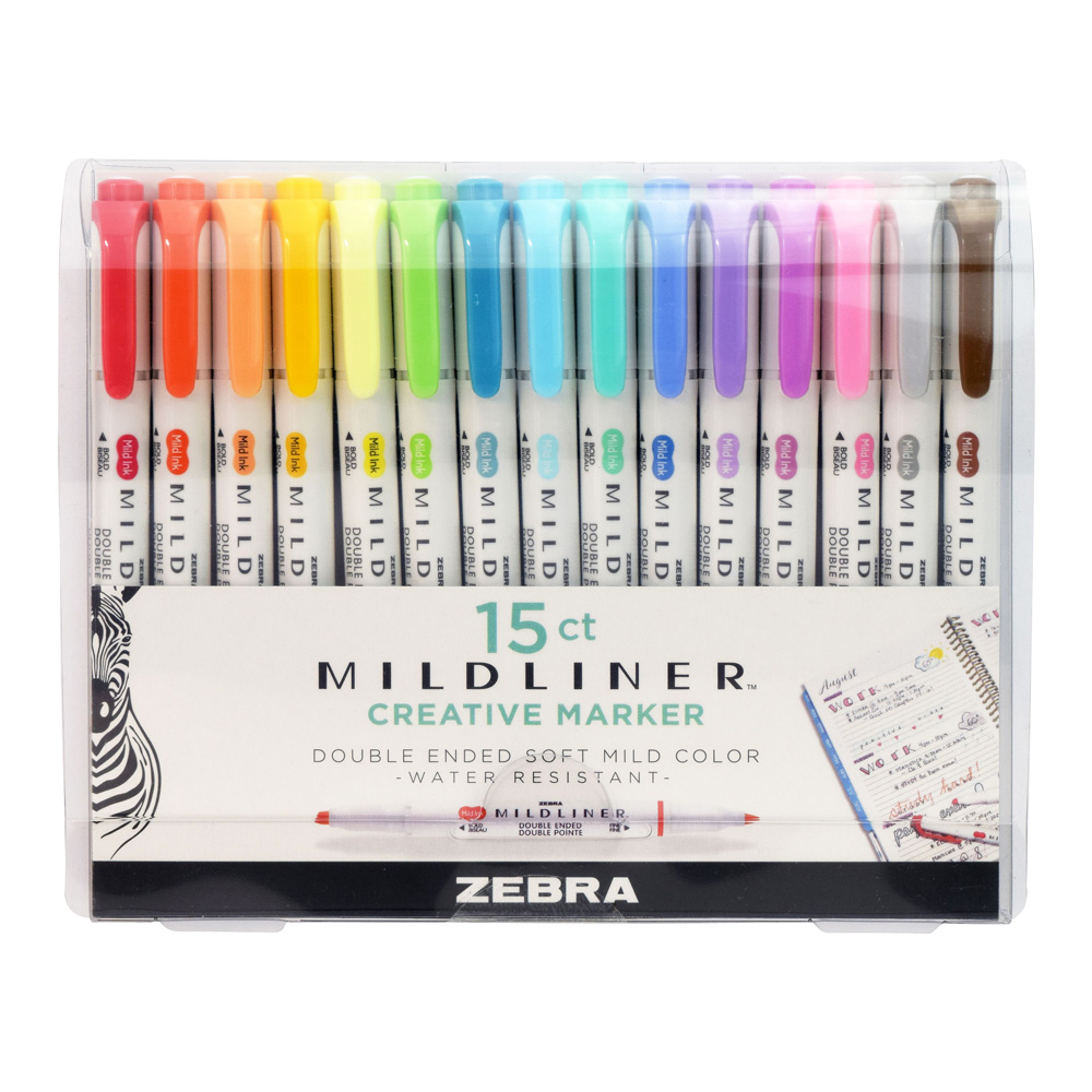 Mildliner Assorted 15 Pack