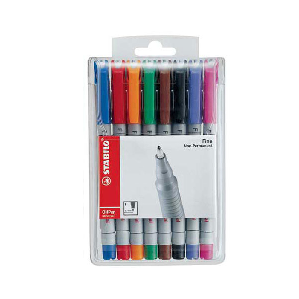 Stabilo Ohpen Watersoluble Fine Set Of 8