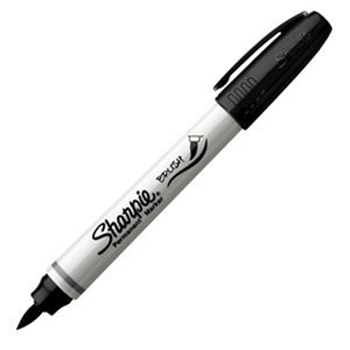 Sharpie Brush-Tip Marker Black