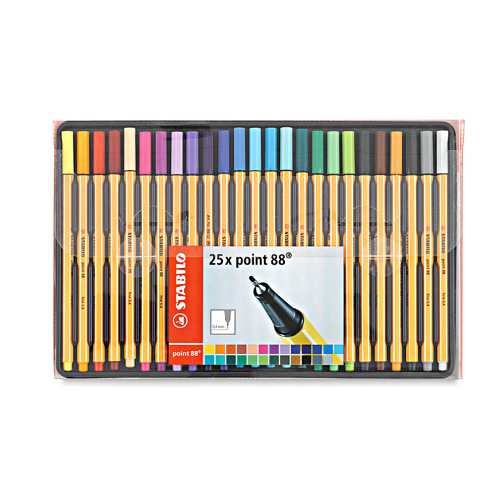 Stabilo Point 88 25-Color Wallet Set