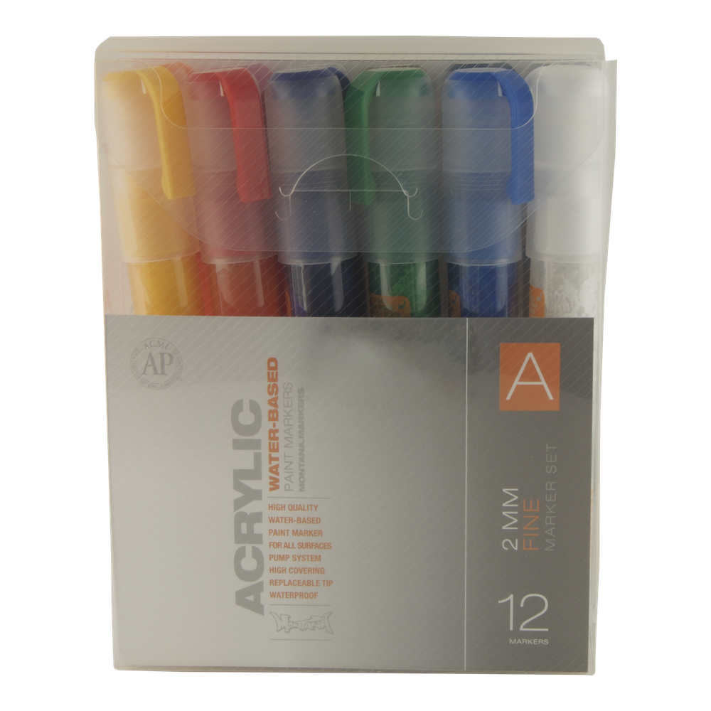 Montana Acrylic Paint Marker 12 Set 2Mm A