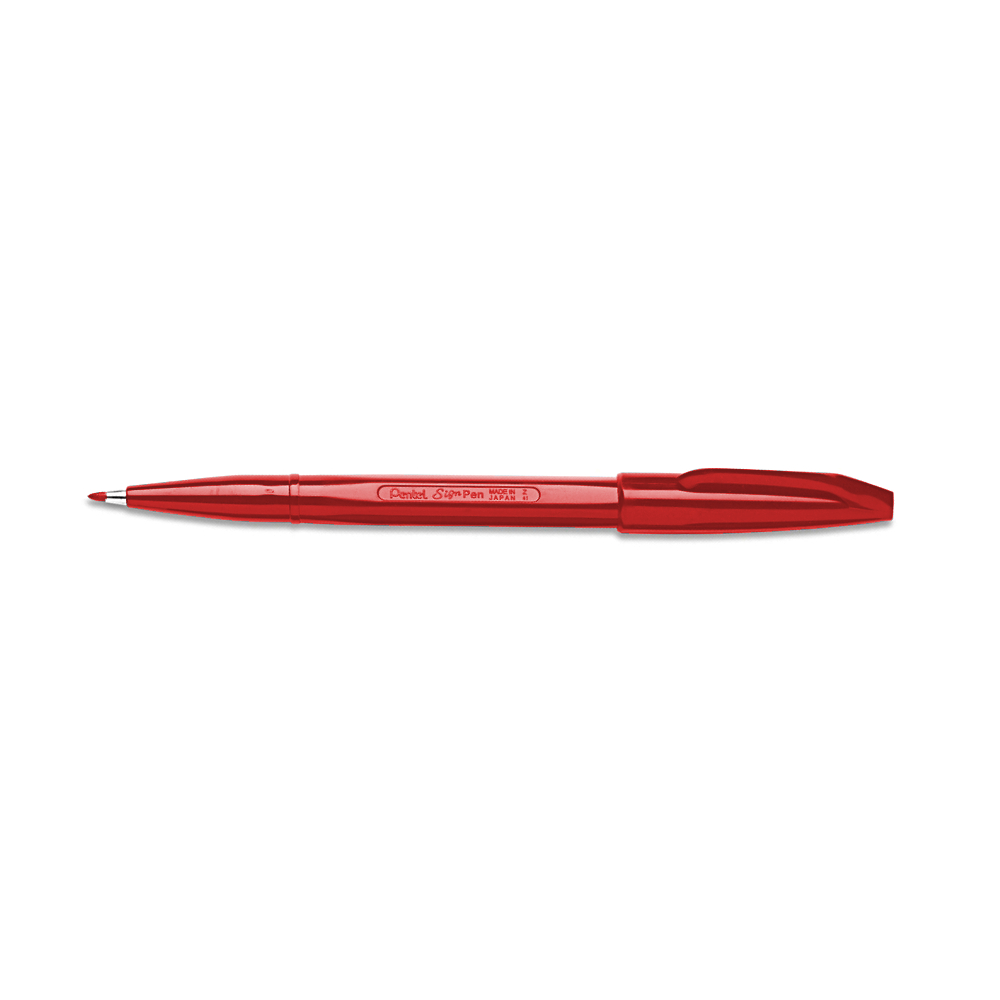 Pentel S520 Sign Pen Red