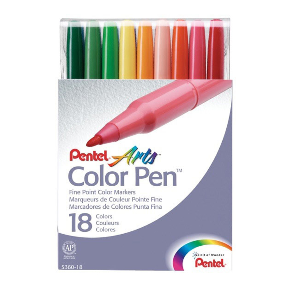 Pentel S360 Color Pen Set Of 18