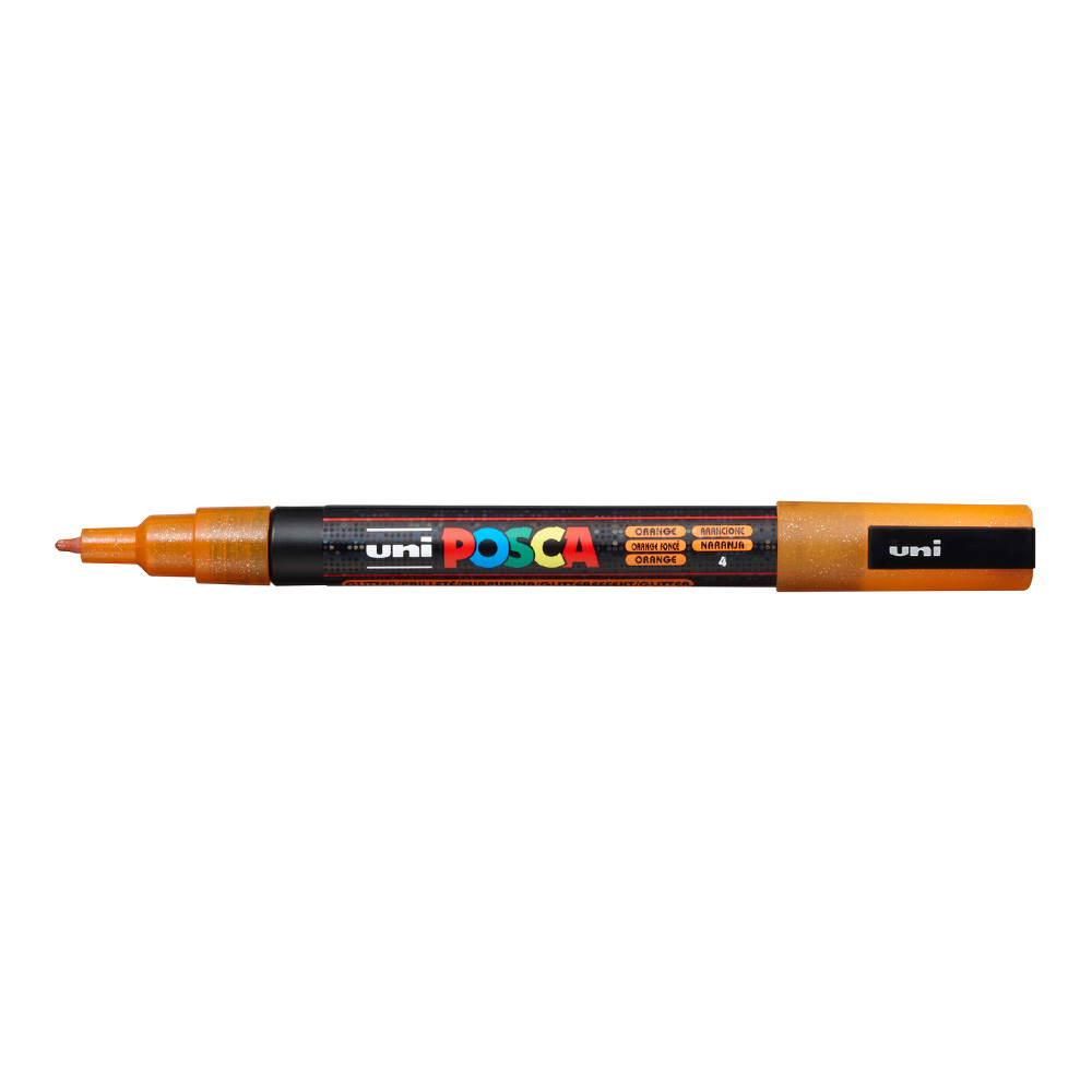 Posca Paint Marker PC-3M Fine Glitter Orange