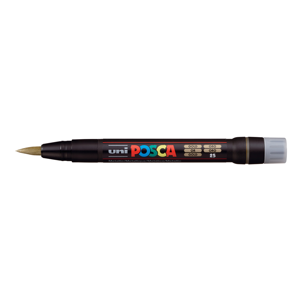 Posca Paint Marker PCF-350 Brush Gold