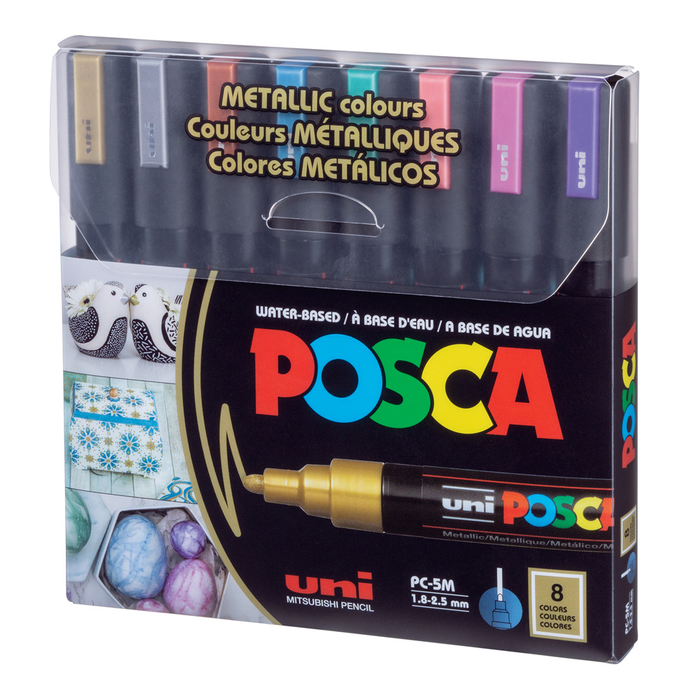 Posca Paint Marker Set/8 PC-5M Metallic