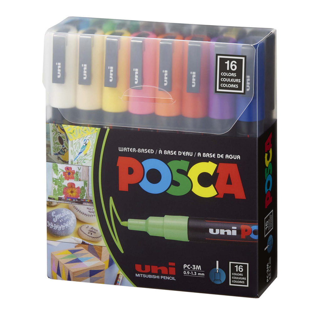 Posca Marker PC-3M Fine Set of 16