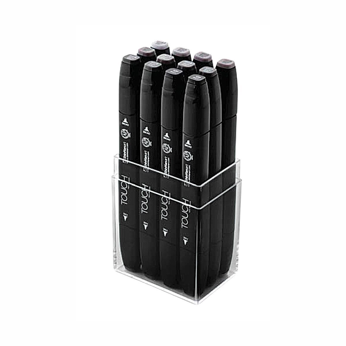 Shinhan Touch Twin Tip Marker Set 12 Wm Gry