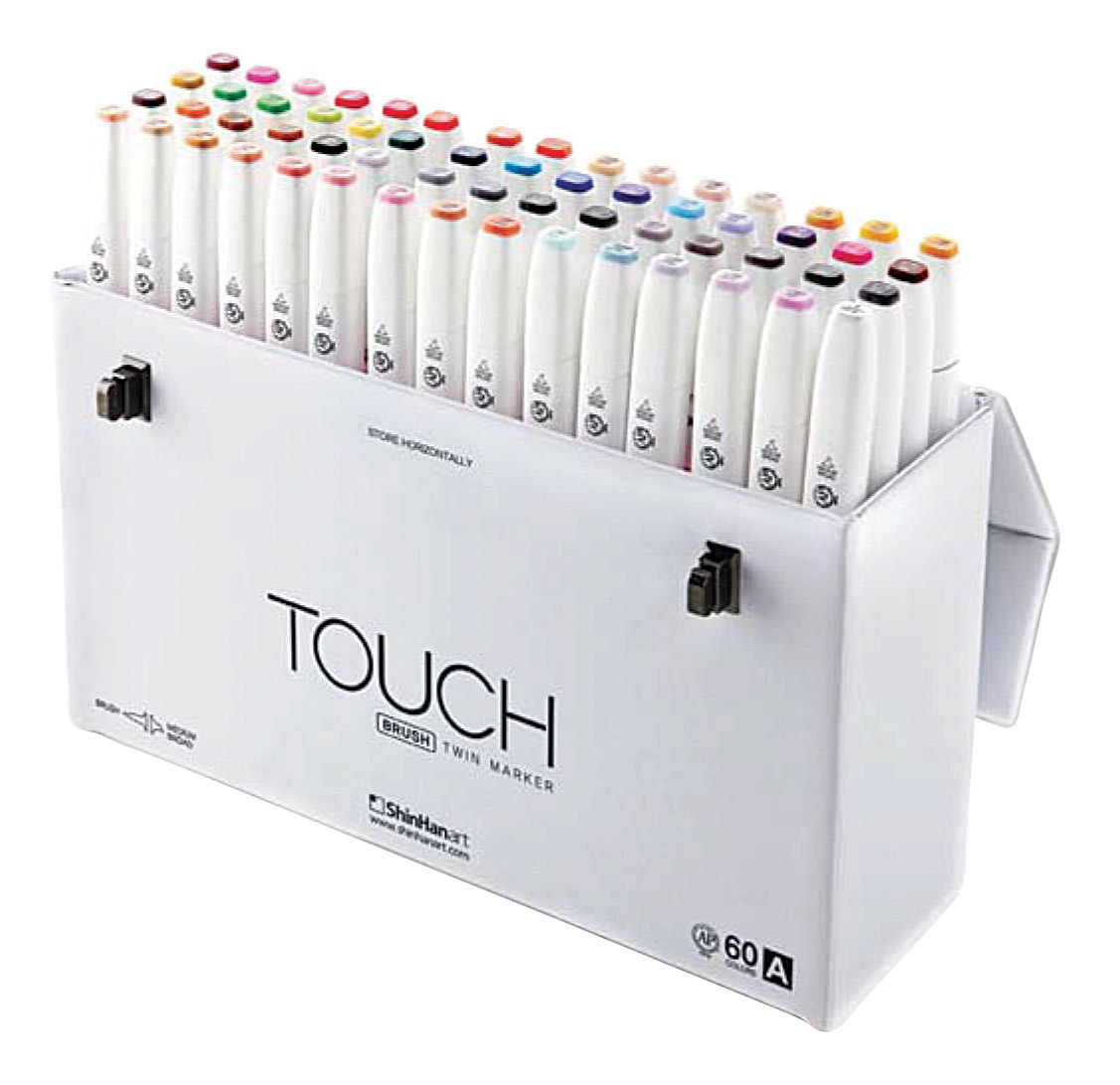 Shinhan Touch Twin Brush Marker Set 60 A