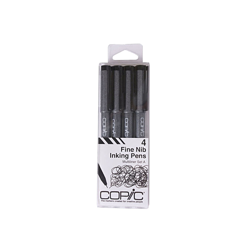 Copic Multiliner 4pc Set Fine A