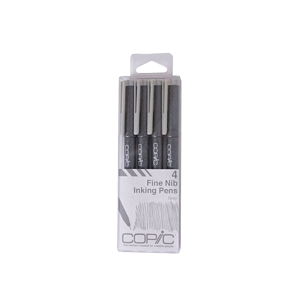 Copic Multiliner 4pc Set Gray