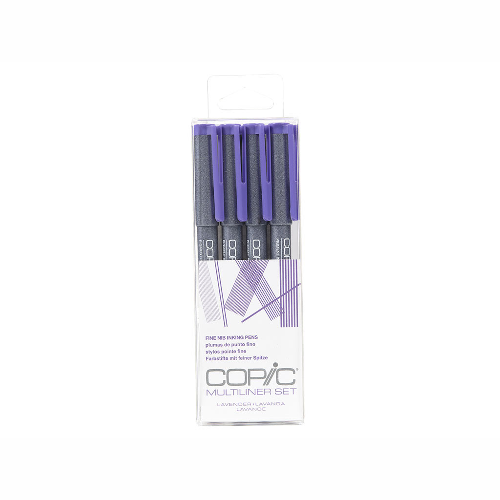 Copic Multiliner 4pc Set Lavender