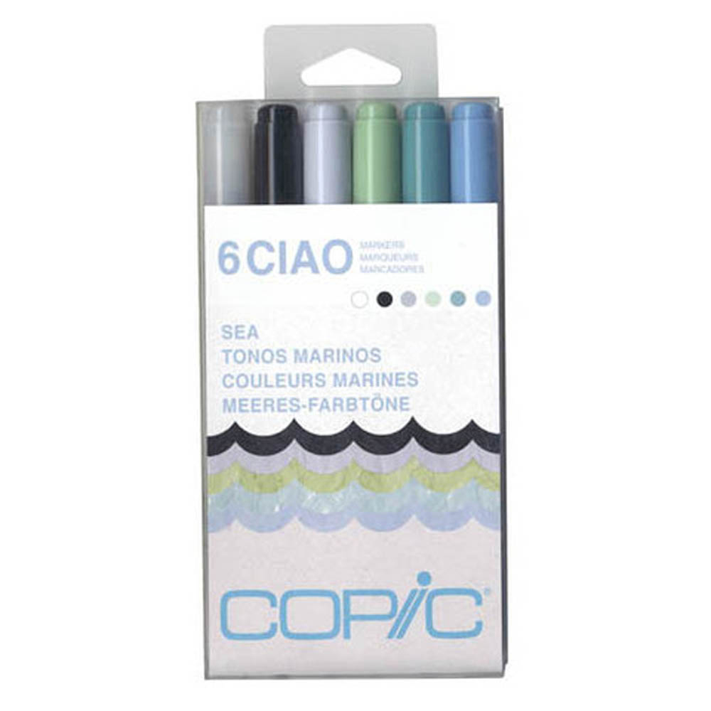 Copic Ciao Marker 6 Color Set Sea