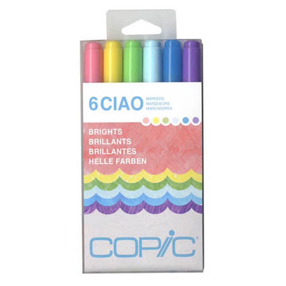 Copic Ciao Marker 6 Color Set Brights