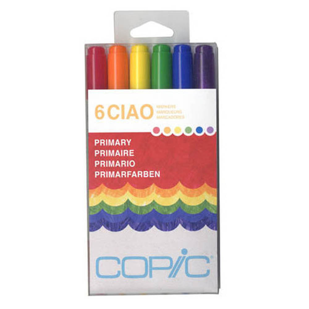 Copic Ciao Marker 6 Color Set Primary