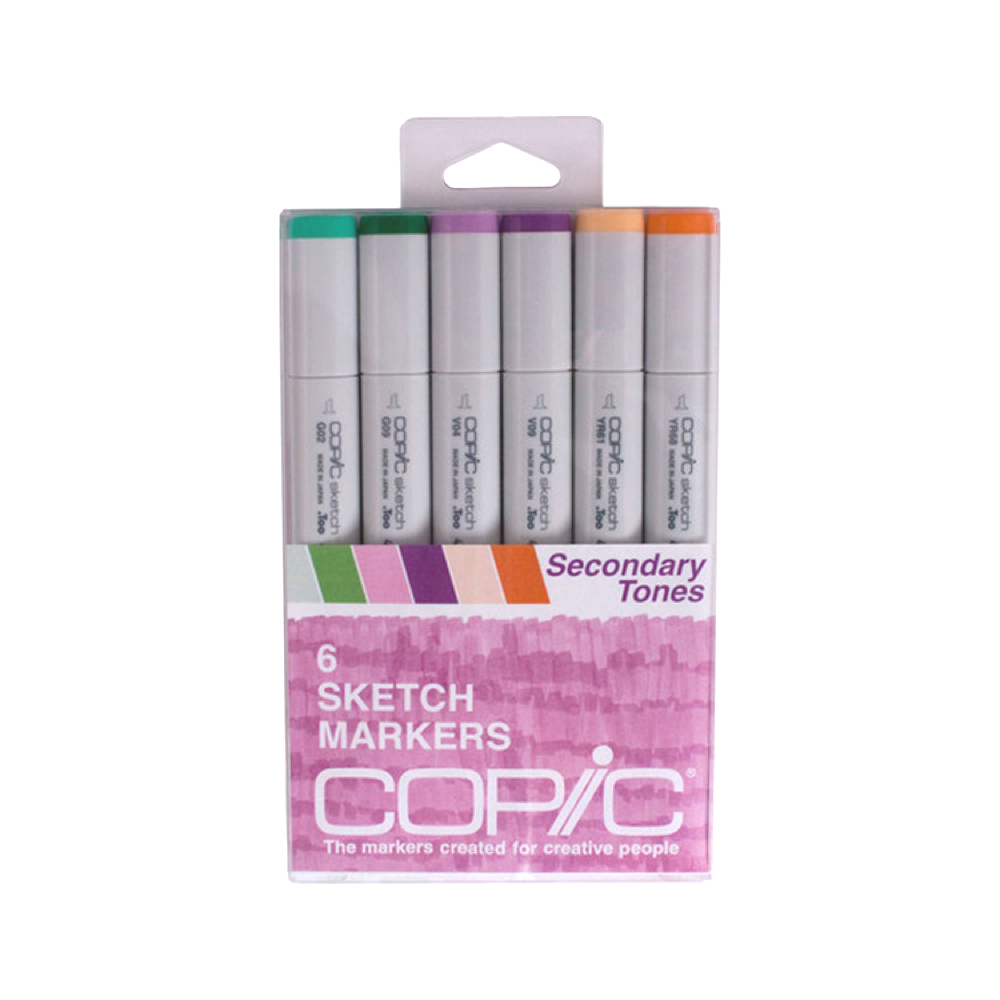 Copic Sketch Marker 6 Color Set Secondary
