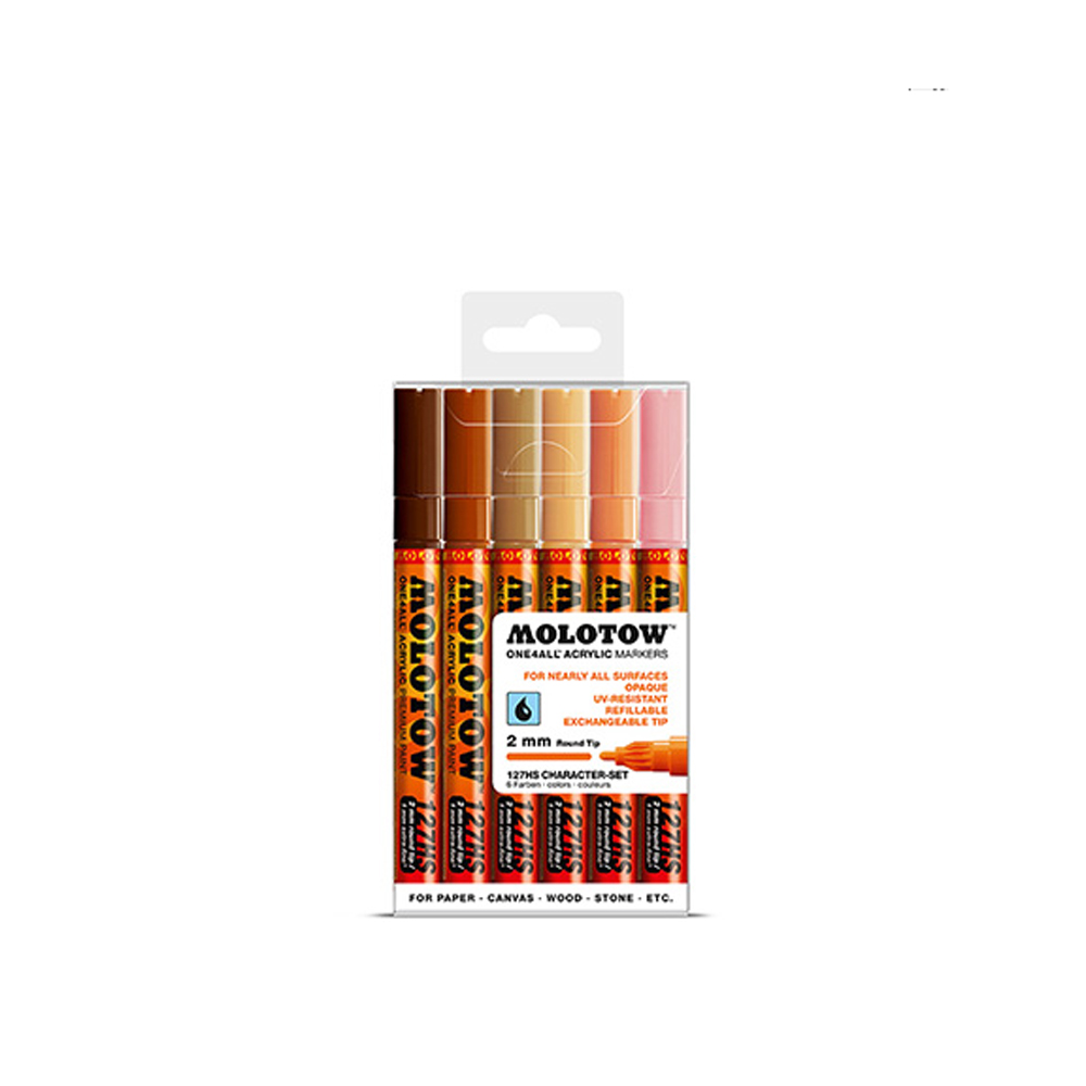 Molotow 127Hs Character 2Mm Set-6 Piece