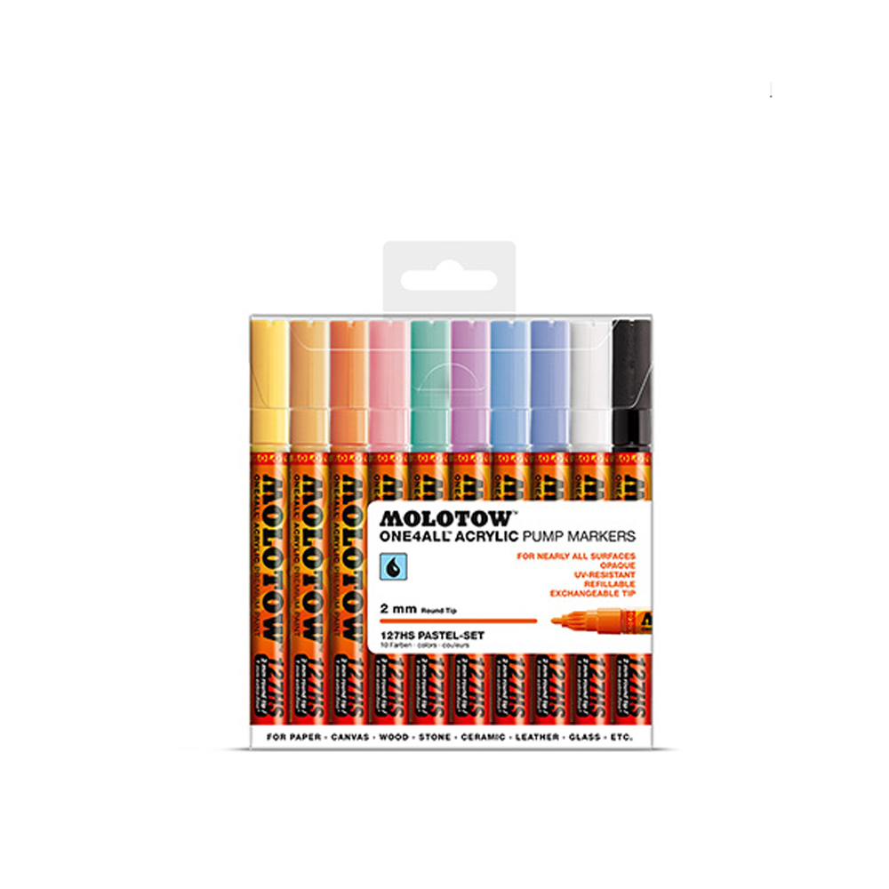 Molotow 127Hs Pastel 2mm Set of 10 200.452