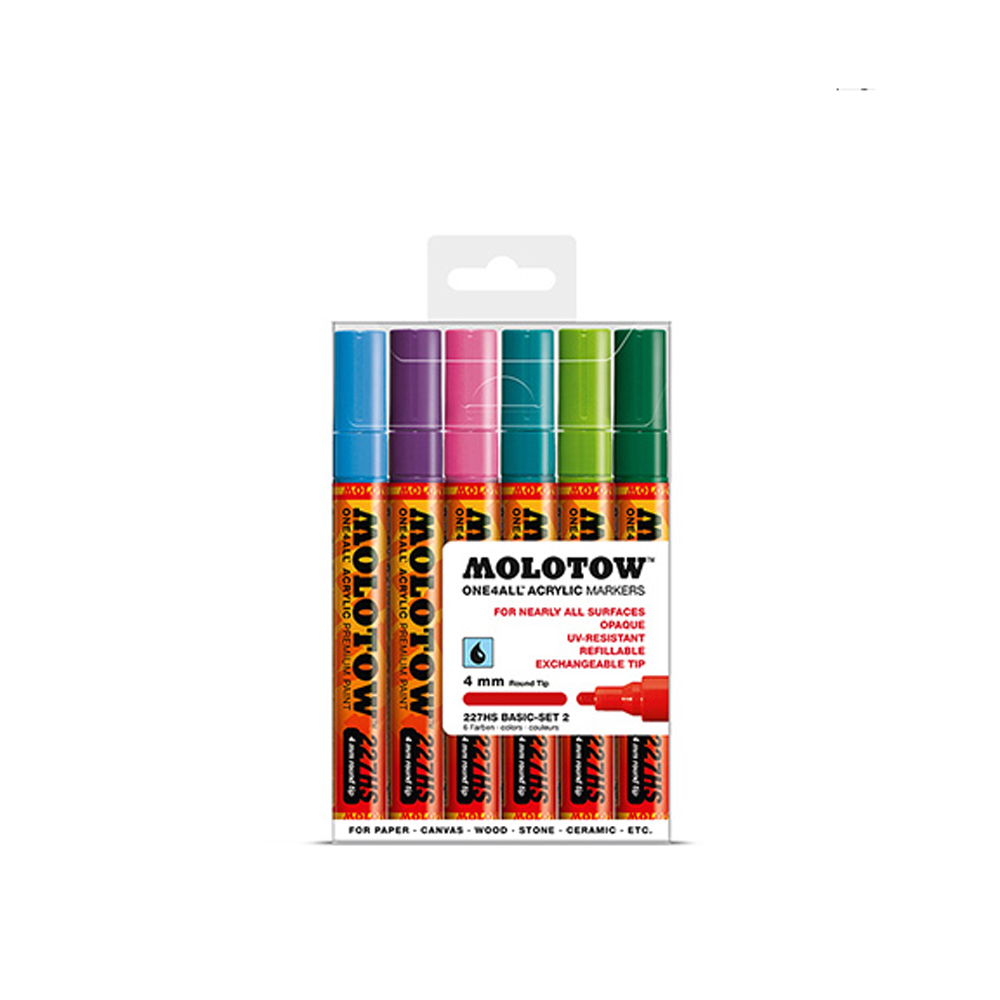 Molotow 227Hs Basic 4Mm Set 2-6 Piece