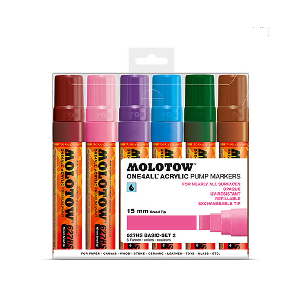 Molotow 627Hs Basic 15Mm Set 2-6 Piece