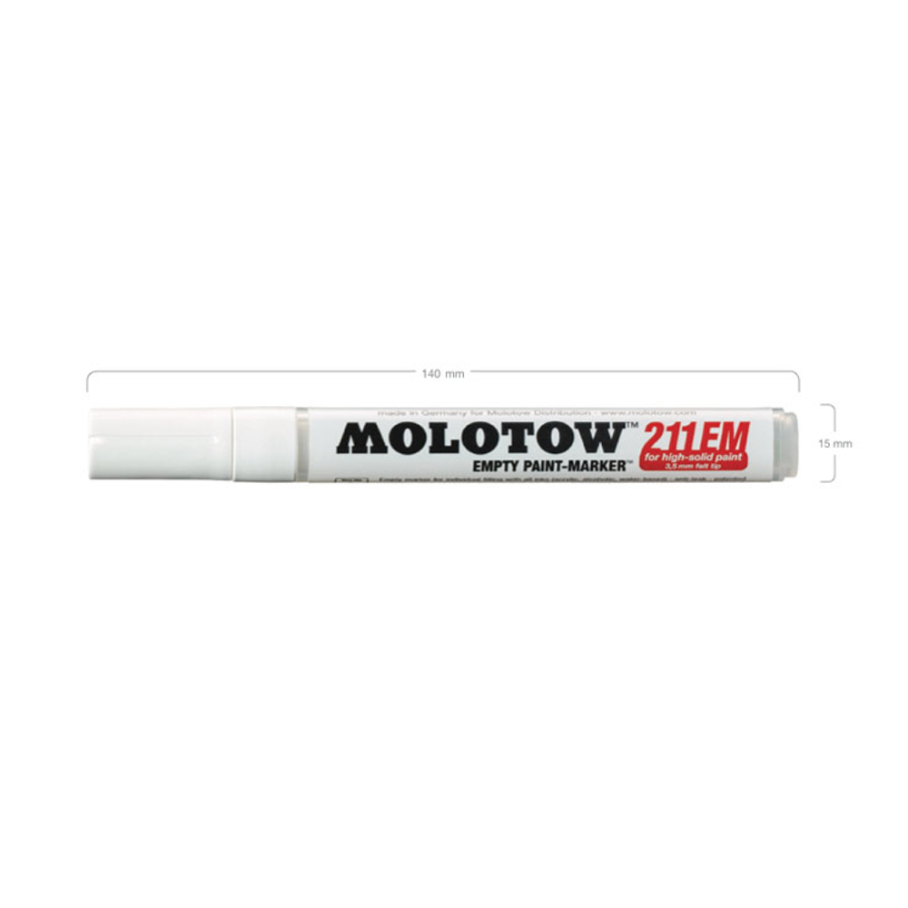 Molotow 211Em 4Mm Round-Tip Empty Marker