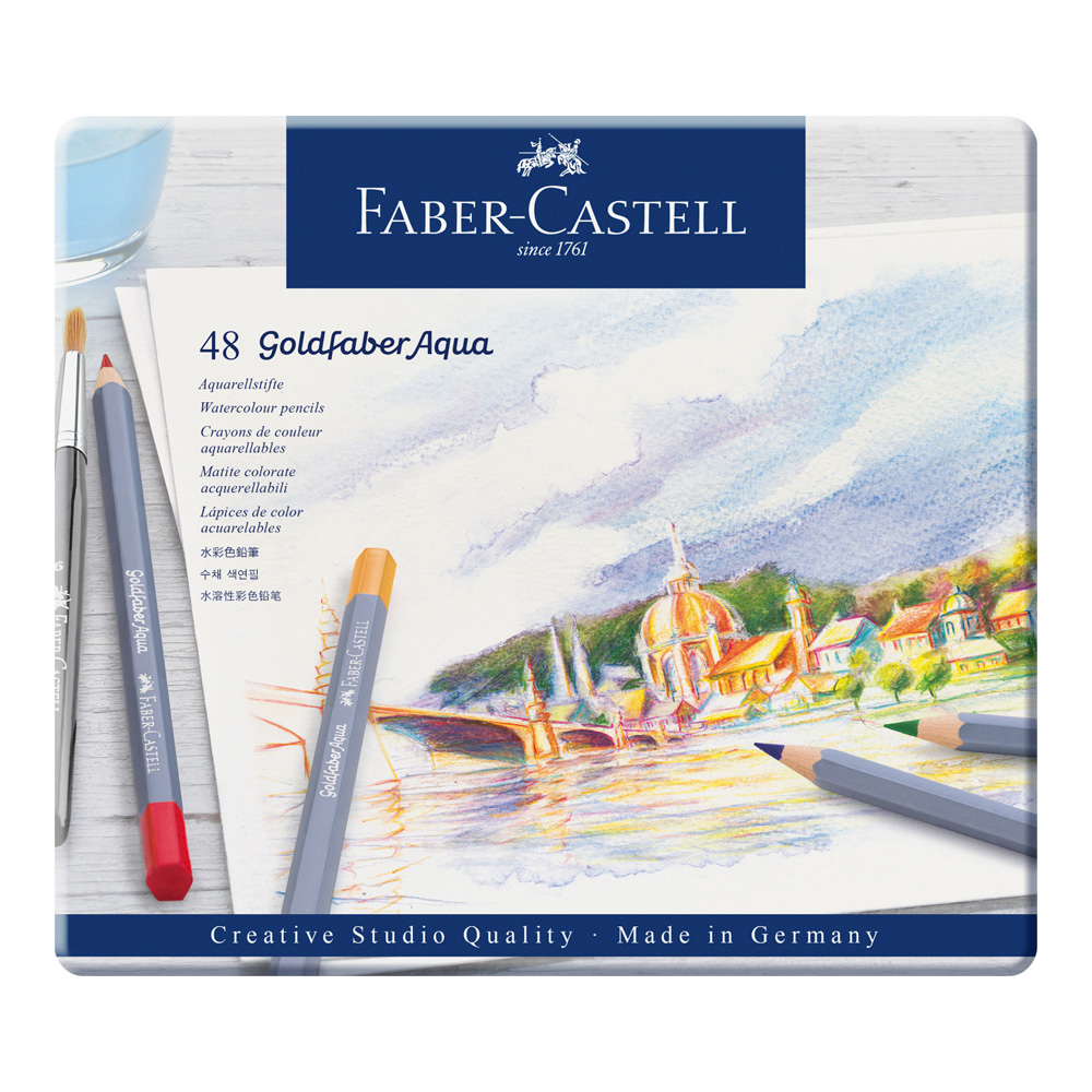 Goldfaber Aqua Watercolor Pencil Tin of 48