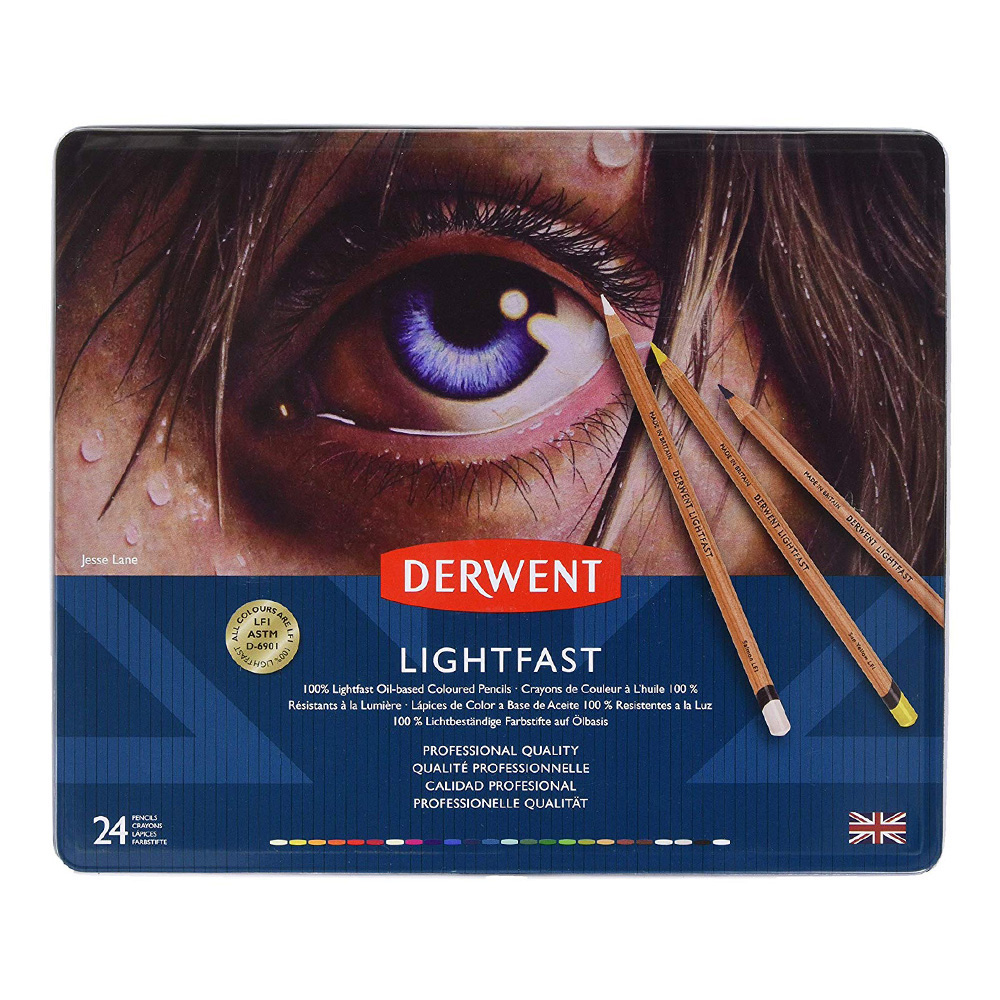 Derwent Lightfast Pencil 24 Color Tin