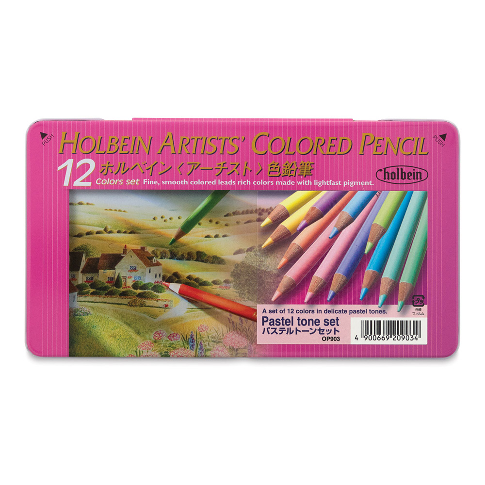 Holbein Color Pencil Set/12 Pastel Colors
