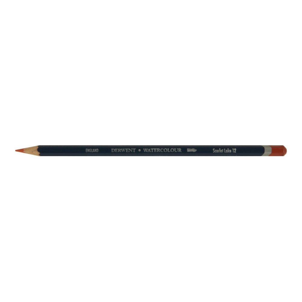 Derwent Watercolor Pencil 12 Scarlet Lake