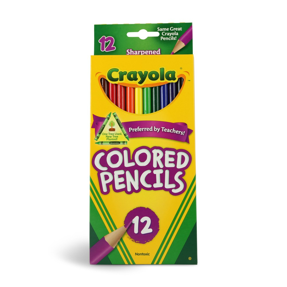 Crayola 12 Color Long Pencil Set