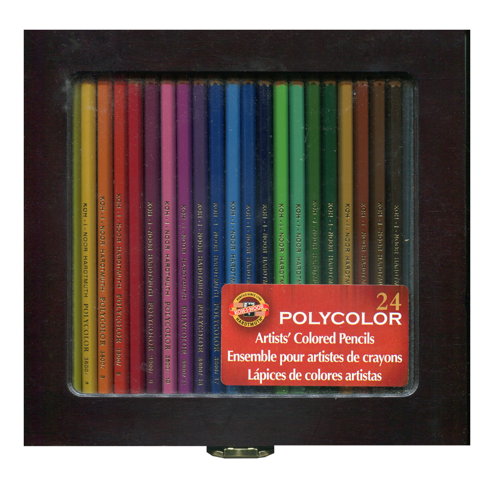 KIN Blk Box 24 Polycolor Pncl Set FA3818.24WB