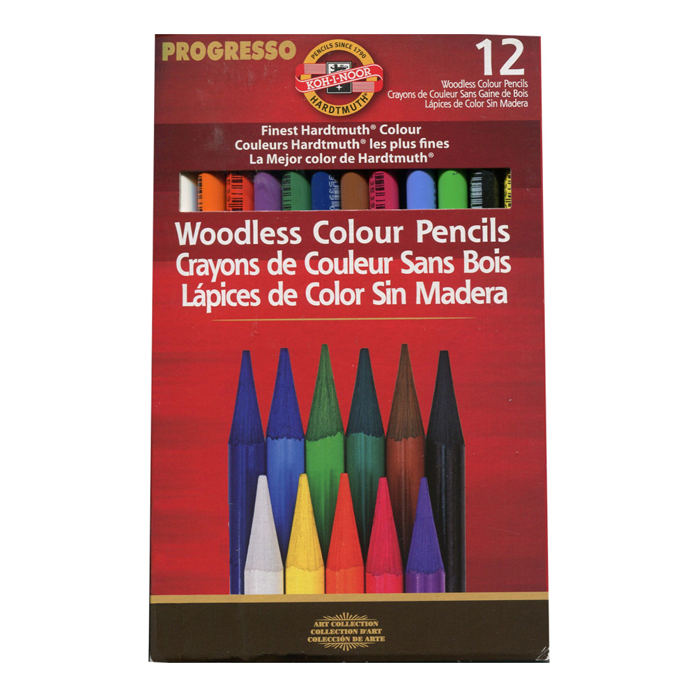 Koh-I-Noor Woodless 12 Color Pencil Set
