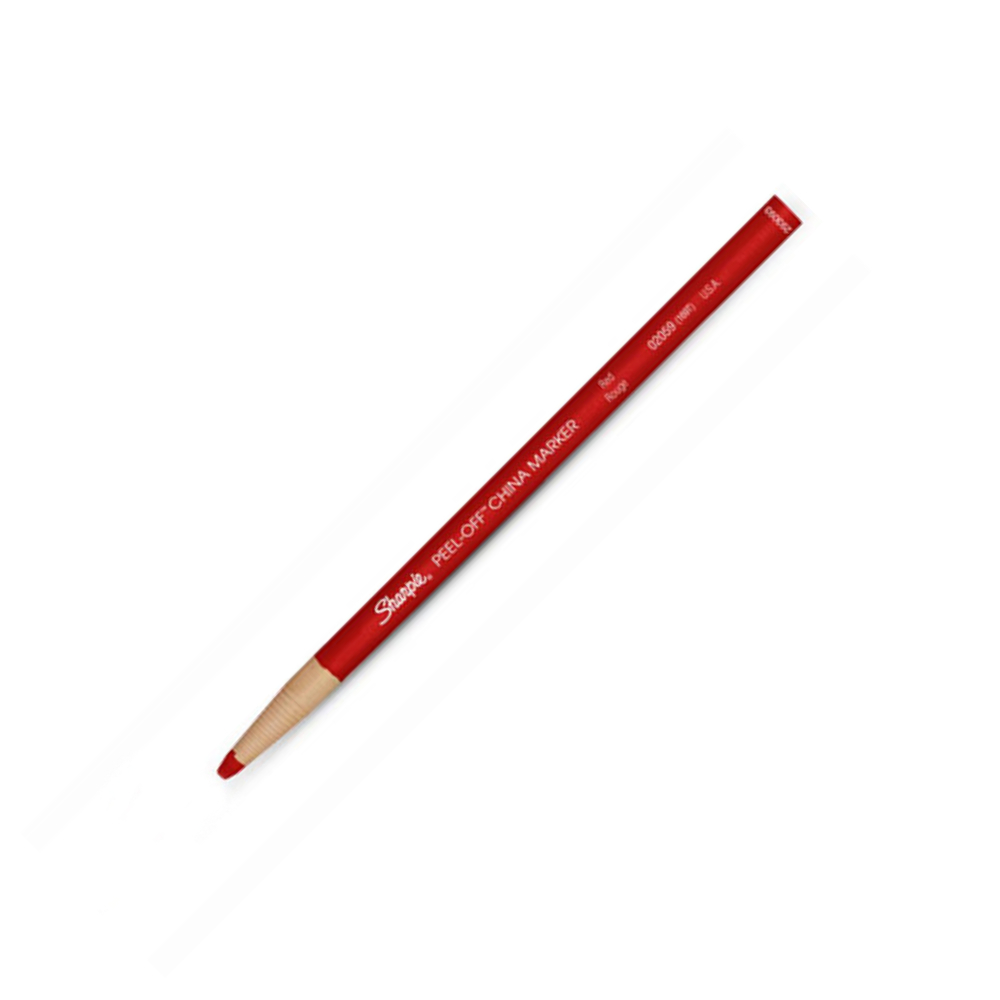 Peel-Off China Marker 169T Red
