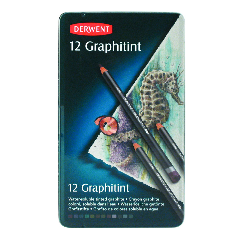 Derwent Graphitints 12 Pencil Tin Set
