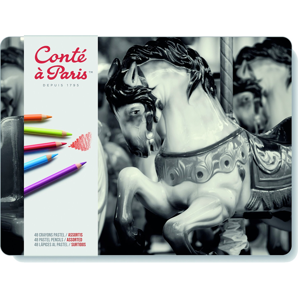 Conte 48 Color Pastel Pencil Set
