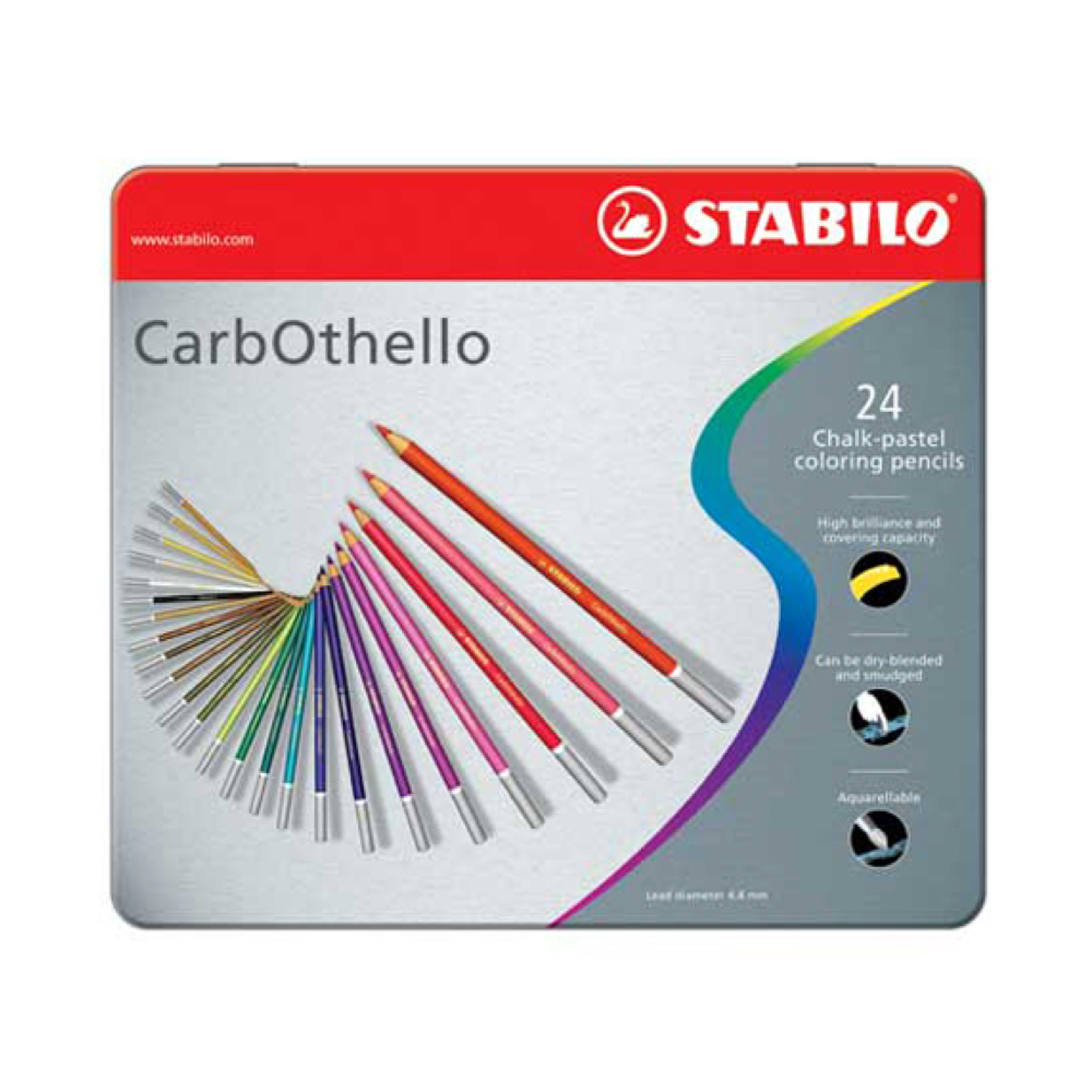 Carb-Othello Pastel Pencil 24 Color Set