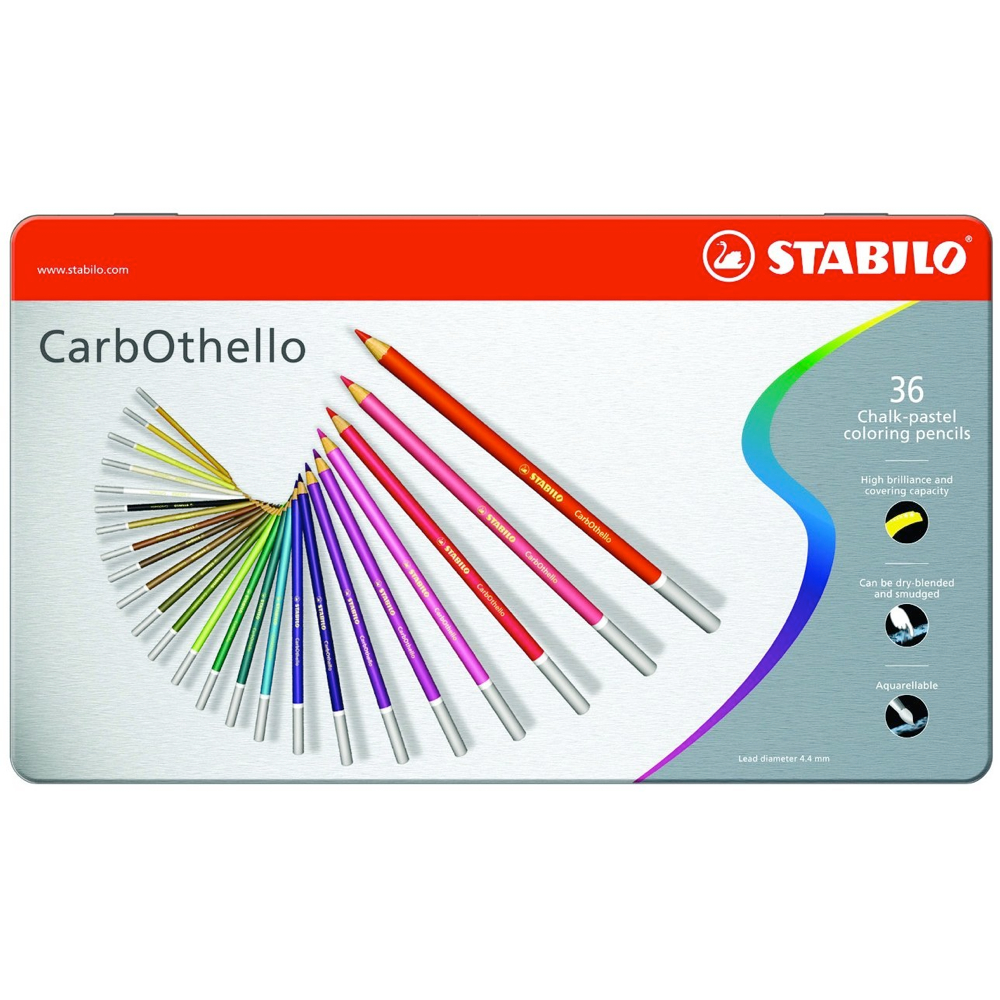 Carb-Othello Pastel Pencil 36 Color Set